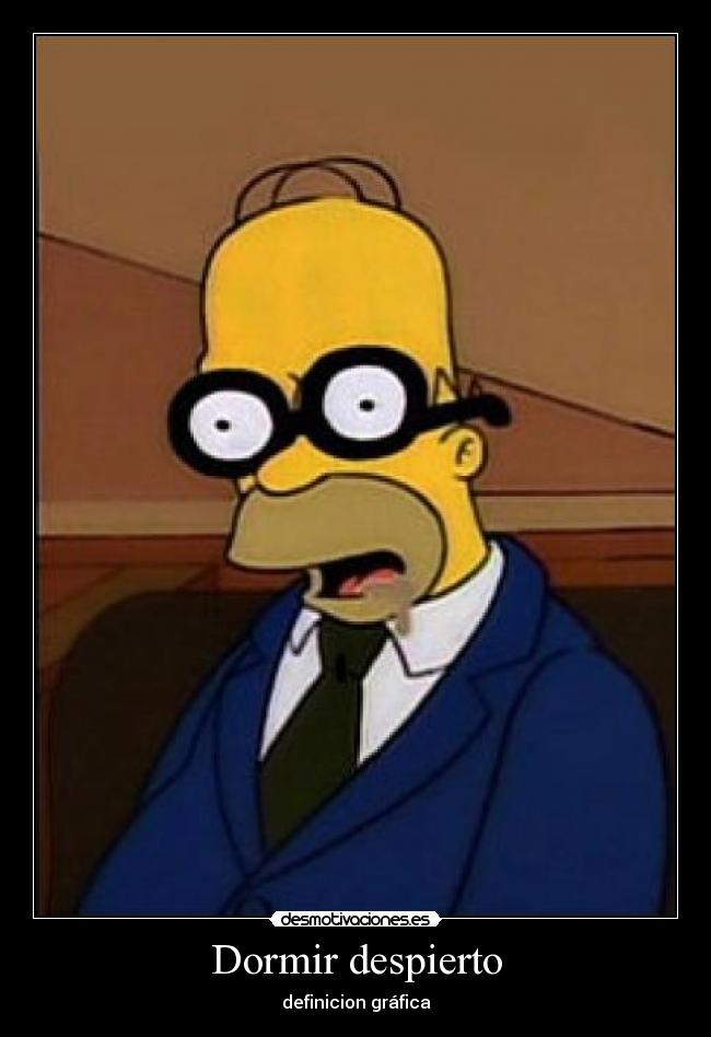 Dormir despierto - definicion gráfica