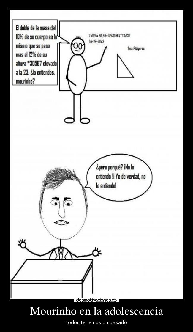 Mourinho en la adolescencia -