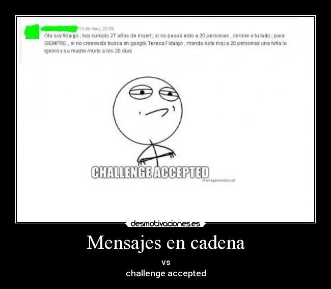 Mensajes en cadena -