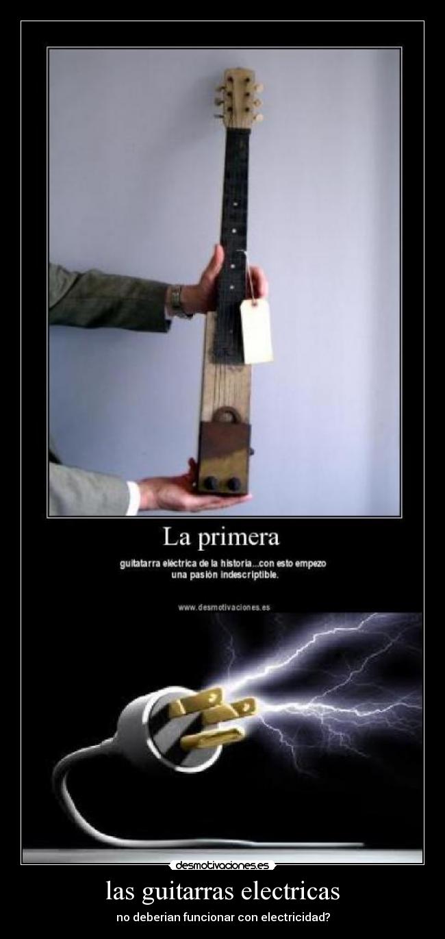 las guitarras electricas - no deberian funcionar con electricidad?