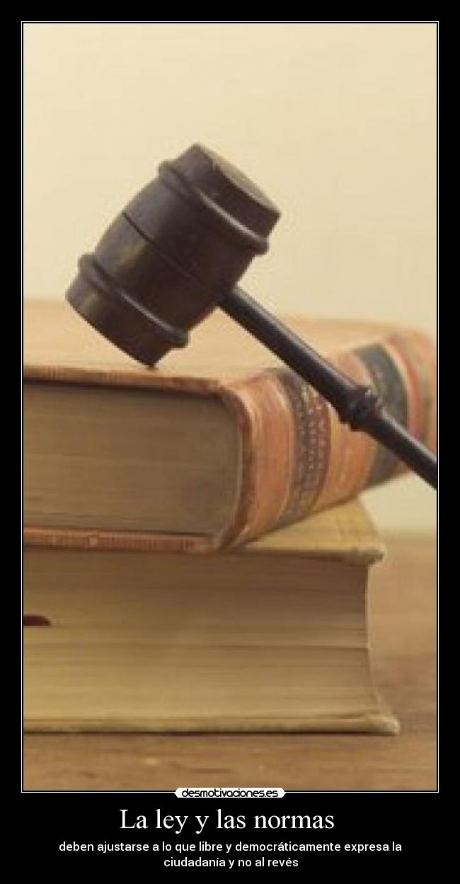 La ley y las normas -