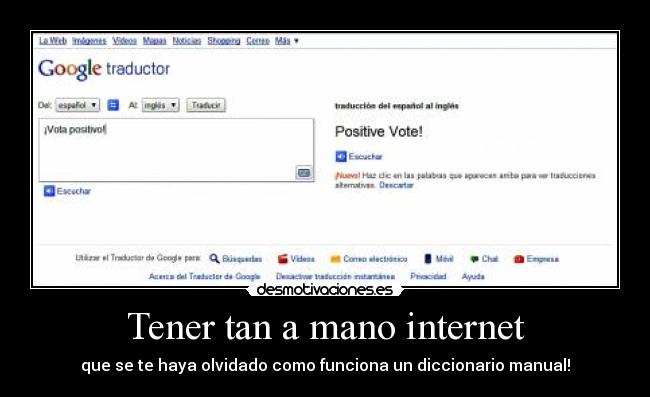 Tener tan a mano internet - 