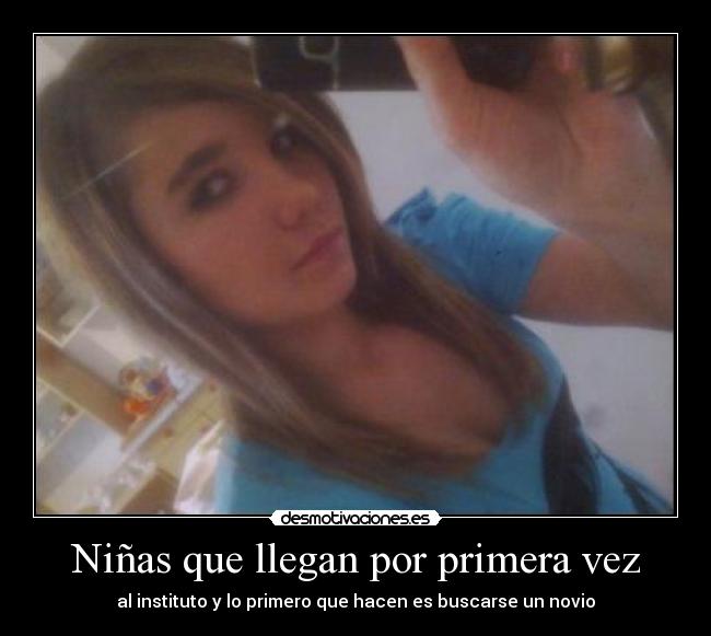 Niñas que llegan por primera vez -