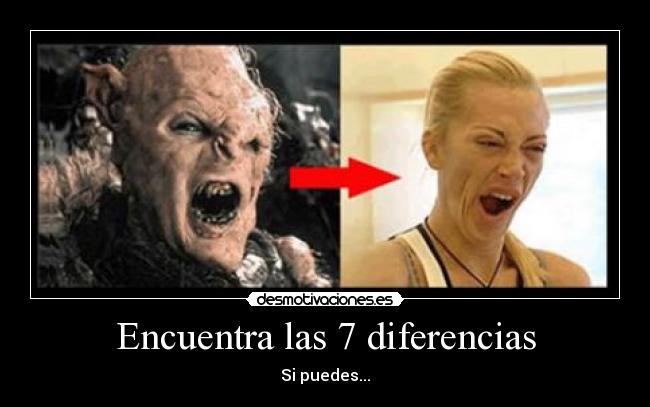 Encuentra las 7 diferencias - Si puedes...