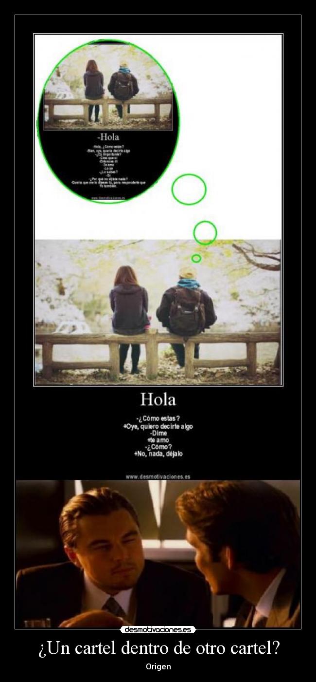 ¿Un cartel dentro de otro cartel? -