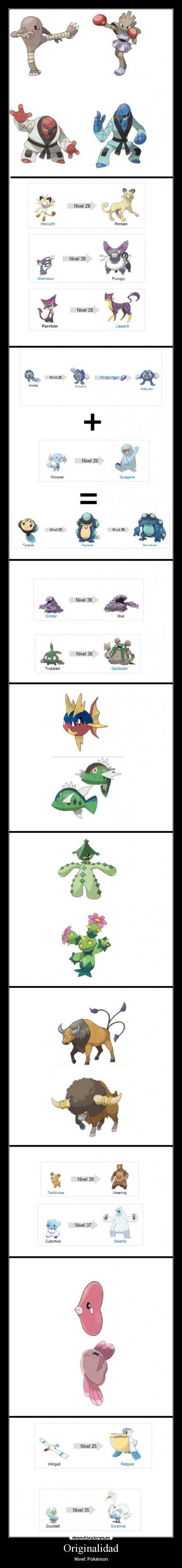 Originalidad - Nivel: Pokémon