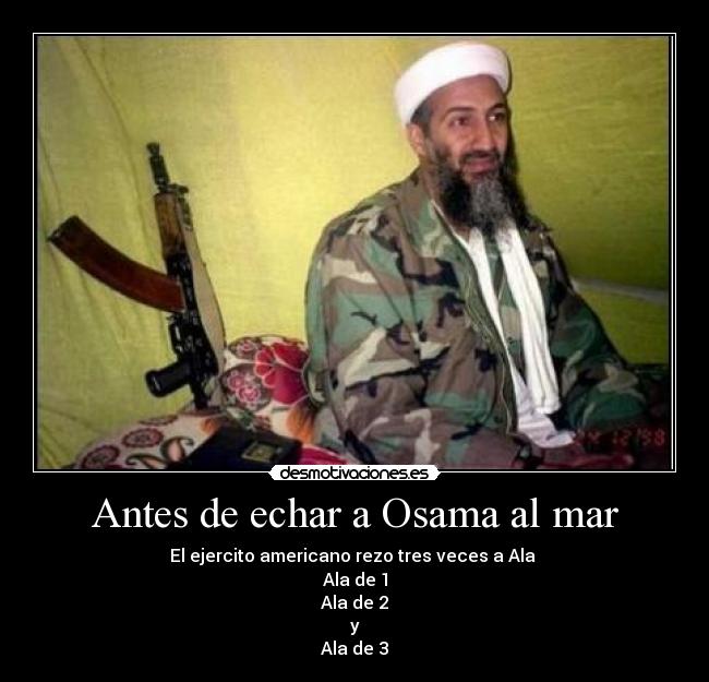 Antes de echar a Osama al mar - 