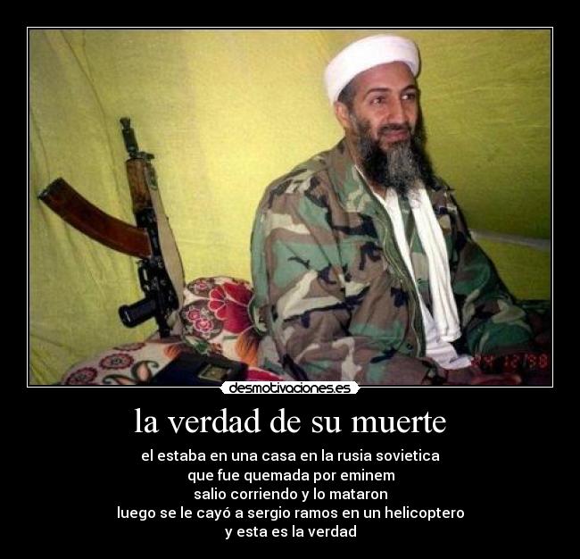 carteles muerte osama desmotivaciones