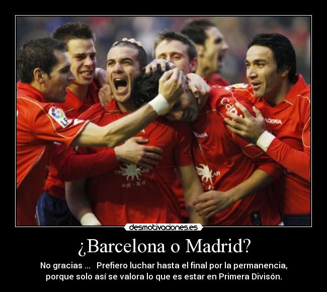 ¿Barcelona o Madrid? -