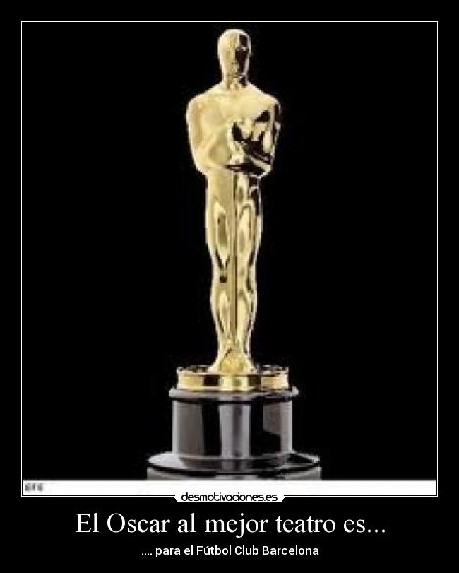 El Oscar al mejor teatro es... -