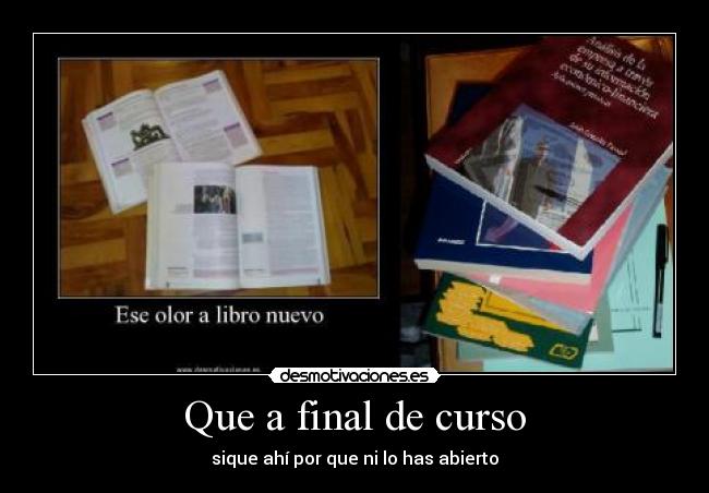 Que a final de curso - 