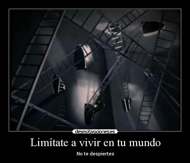 Limítate a vivir en tu mundo - No te despiertes