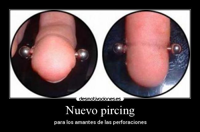Nuevo pircing - para los amantes de las perforaciones