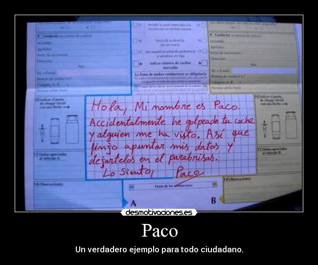 carteles paco ciudadano bueno parabrisas finjir escribir nota coche tetas culos walt_k desmotivaciones