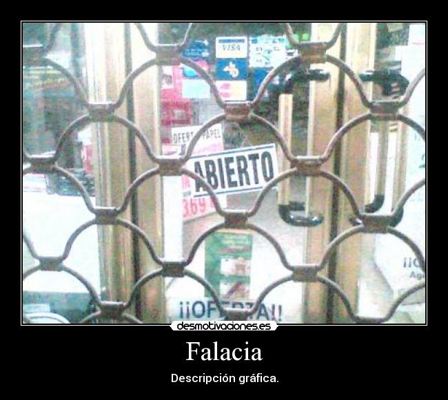 Falacia - Descripción gráfica.