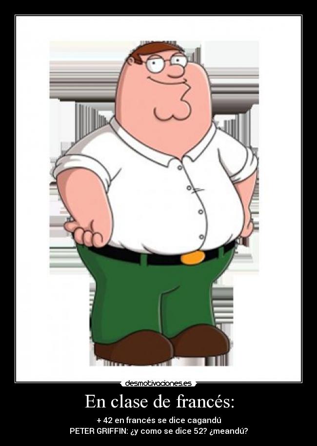 En clase de francés: -