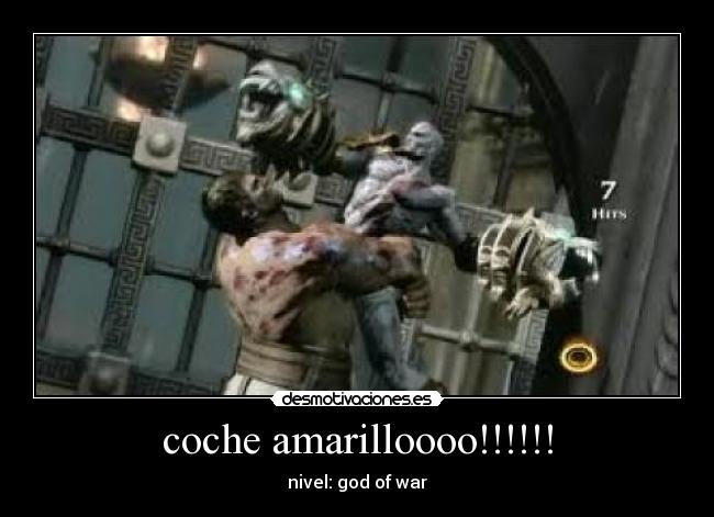 coche amarilloooo!!!!!! -