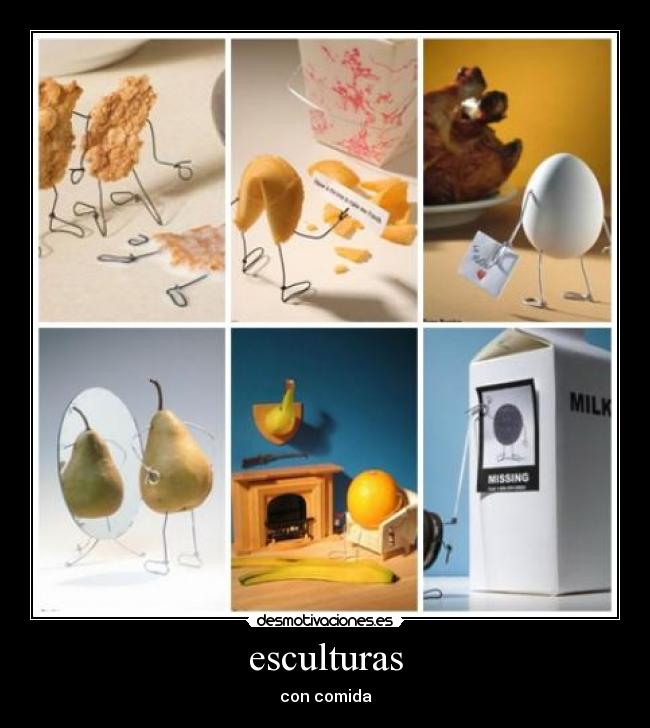 esculturas - con comida