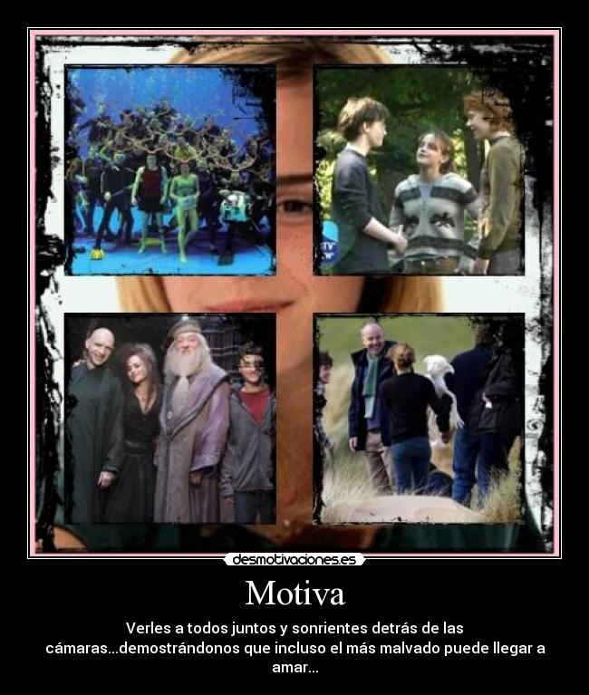 carteles emma watson rupert grint hermione granger harry potter voldemort dumbledor desmotivaciones