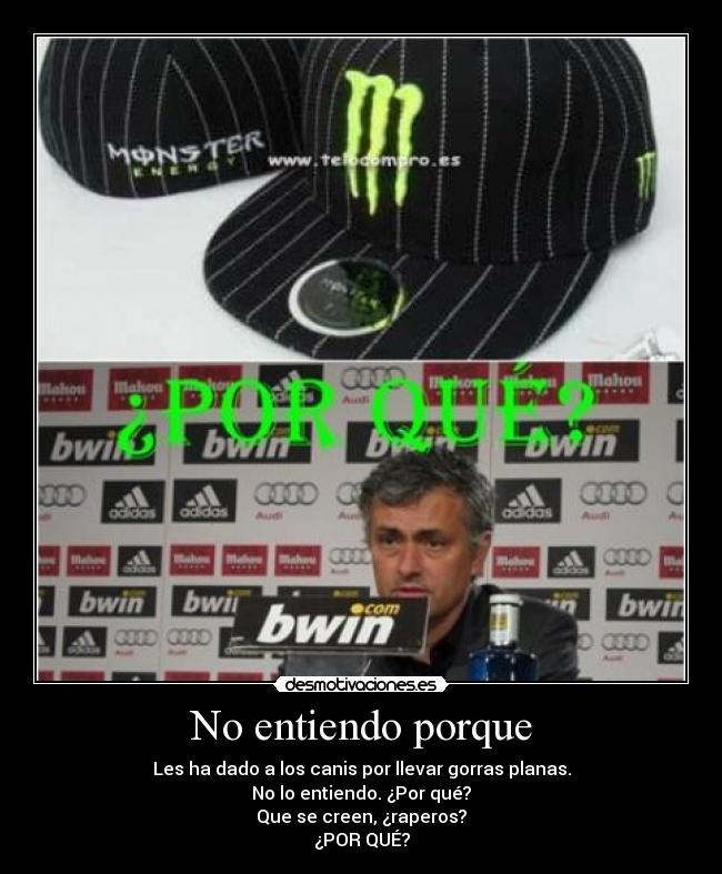 No entiendo porque -