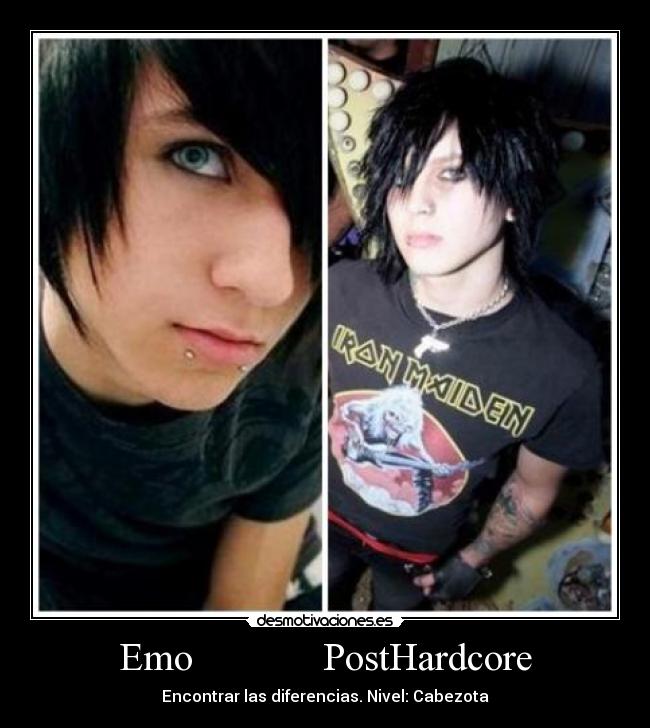 Emo PostHardcore - Encontrar las diferencias. Nivel: Cabezota