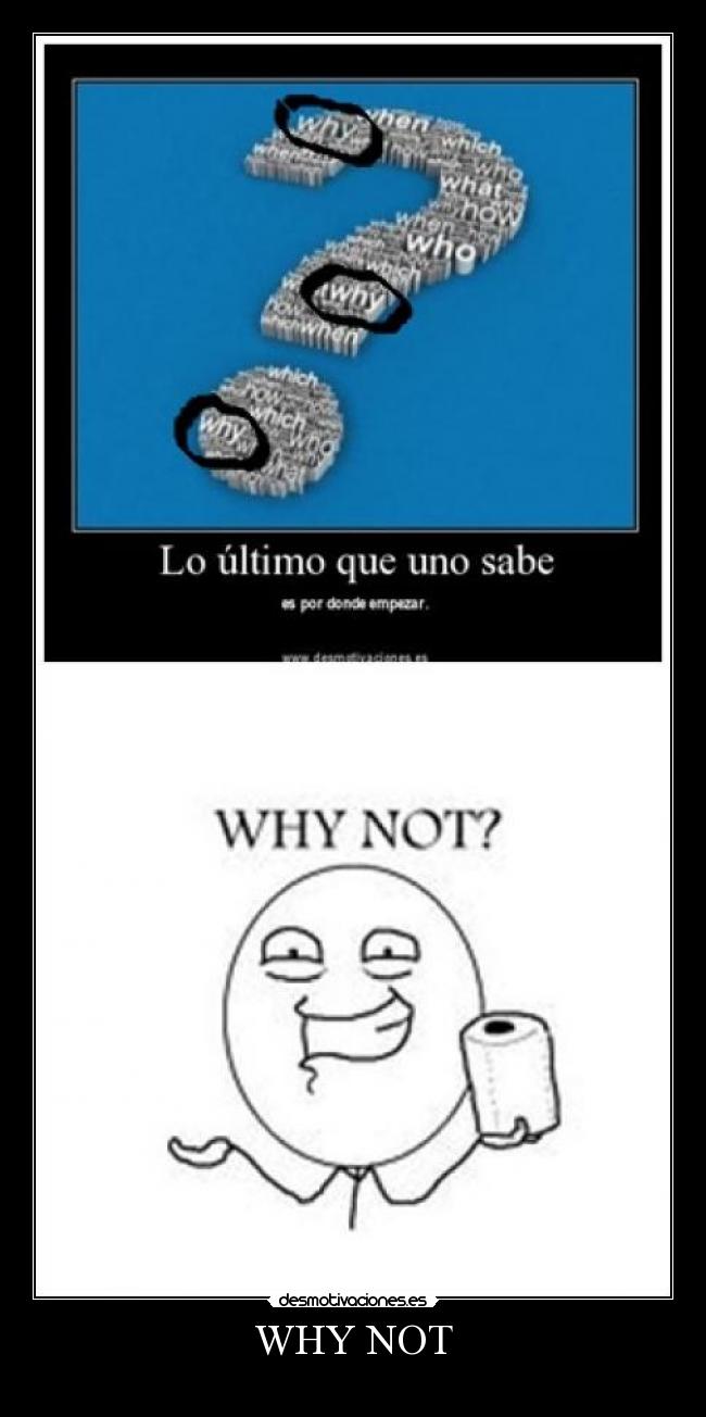 WHY NOT -