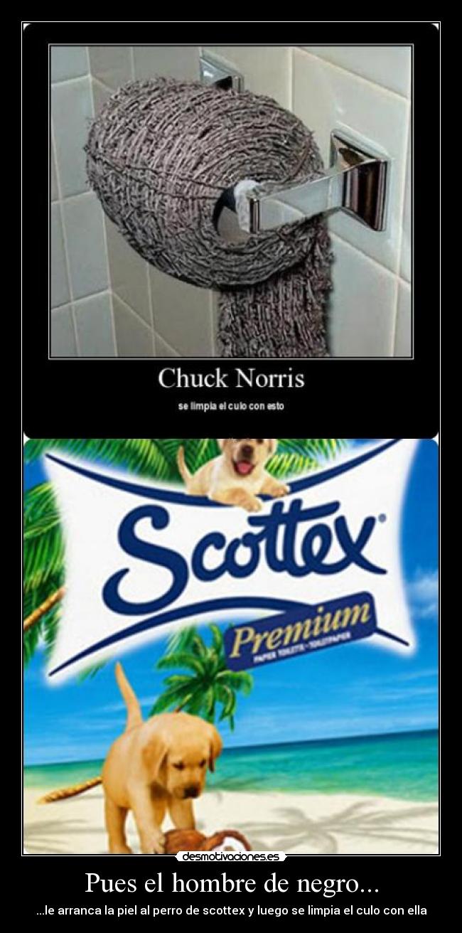 carteles hombre negro vs chuck norris desmotivaciones