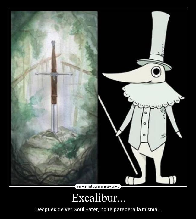 Excalibur... - Después de ver Soul Eater, no te parecerá la misma...