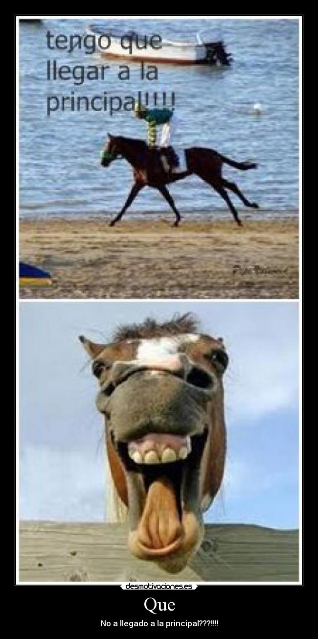Que - No a llegado a la principal???!!!!