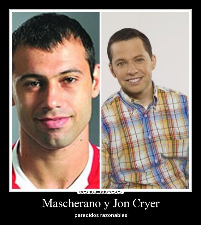 Mascherano y Jon Cryer - parecidos razonables