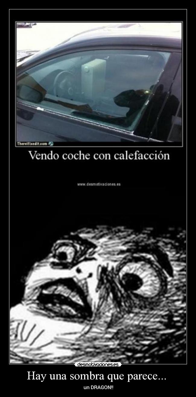 Hay una sombra que parece... - un DRAGON!!