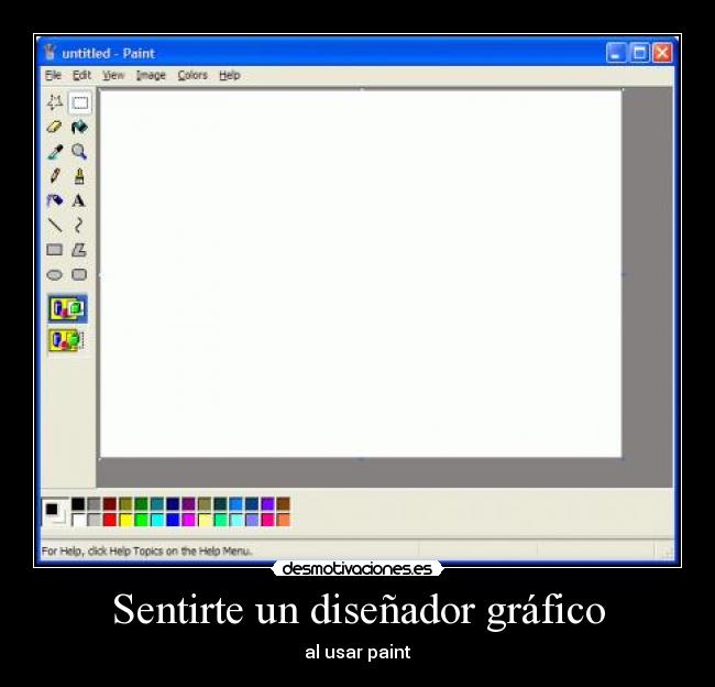Sentirte un diseñador gráfico - al usar paint