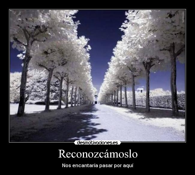 Reconozcámoslo - Nos encantaría pasar por aquí