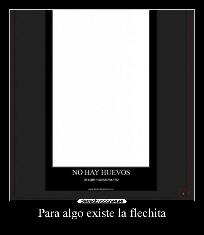 Para algo existe la flechita -