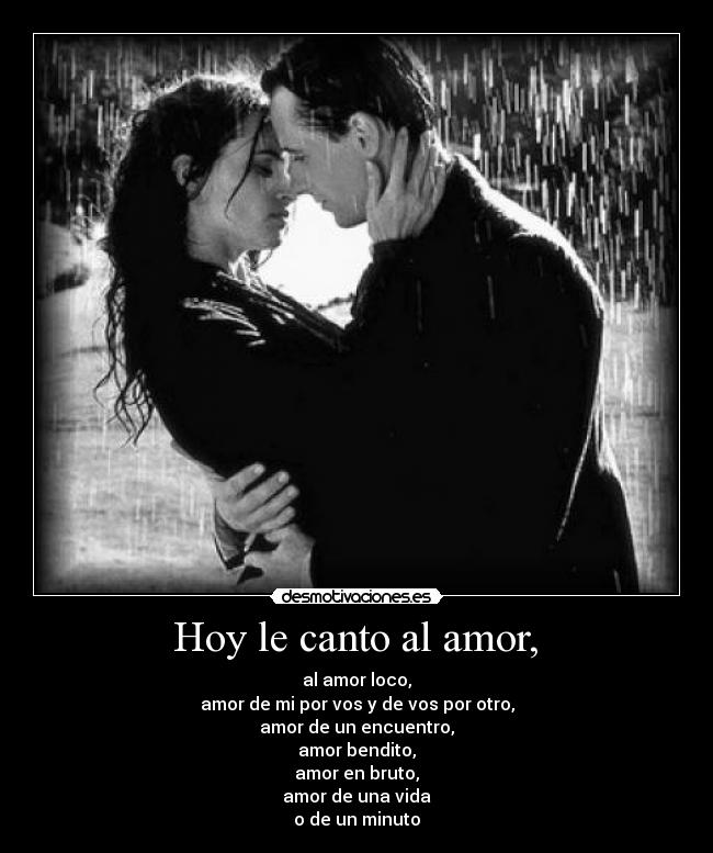  Hoy le canto al amor,  - 