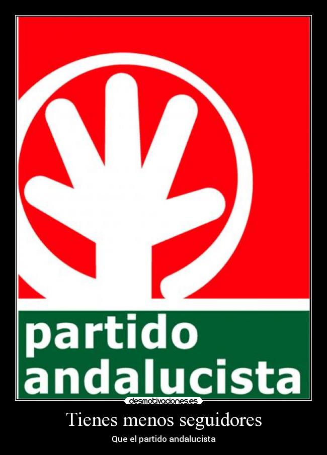 Tienes menos seguidores -