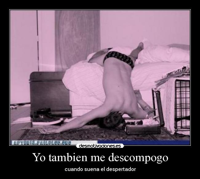 Yo tambien me descompogo - cuando suena el despertador