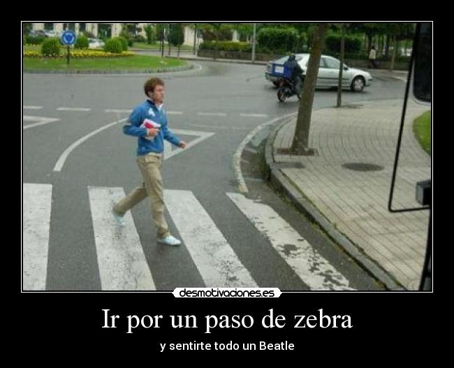 Ir por un paso de zebra - y sentirte todo un Beatle