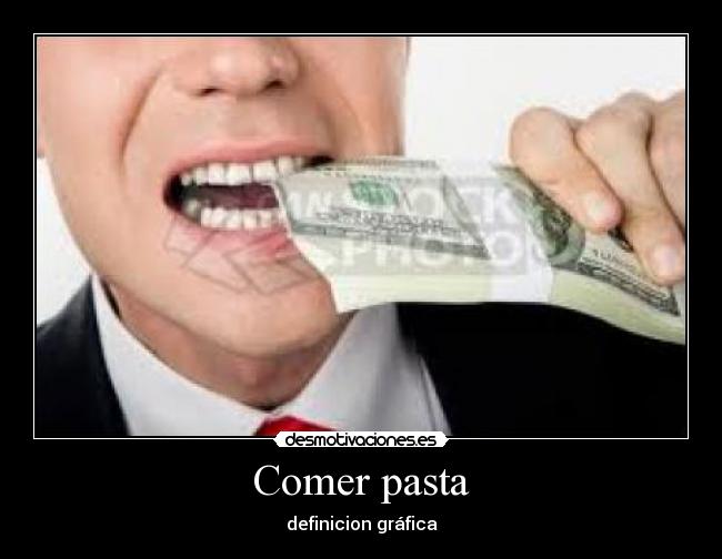 Comer pasta - definicion gráfica