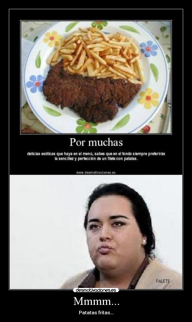 carteles patatas fritas desmotivaciones