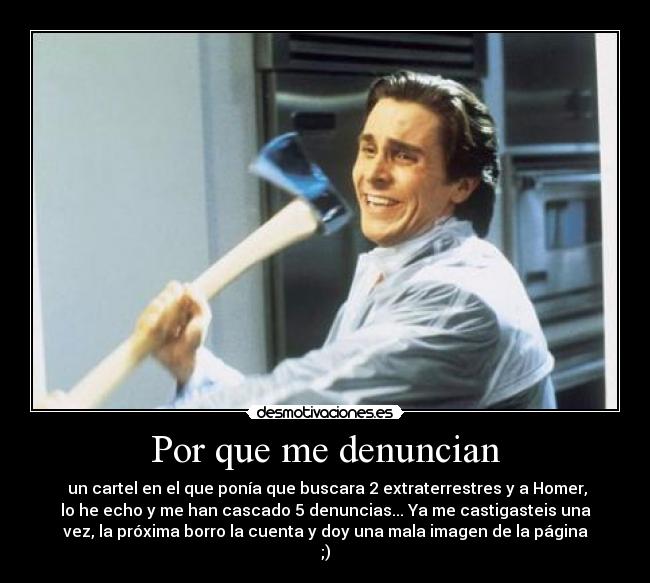 Por que me denuncian -
