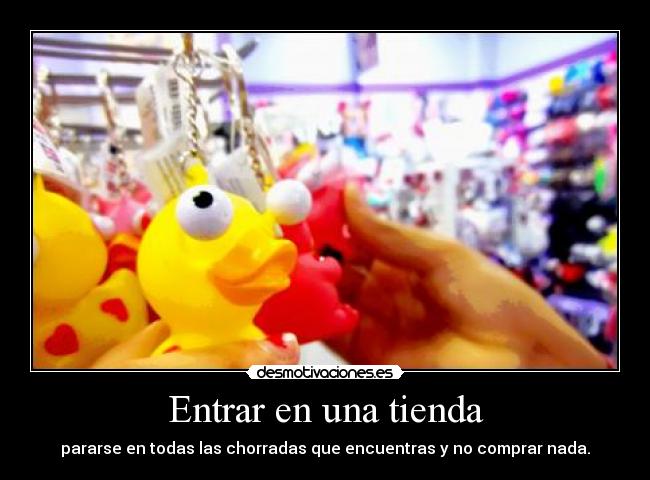 Entrar en una tienda -