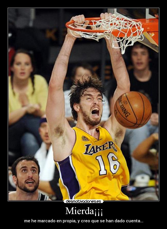 Mierda¡¡¡ - me he marcado en propia, y creo que se han dado cuenta...