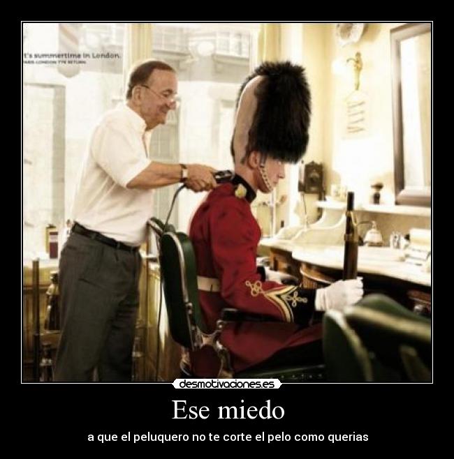 Ese miedo - a que el peluquero no te corte el pelo como querias