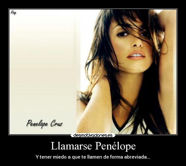 Llamarse Penélope - 