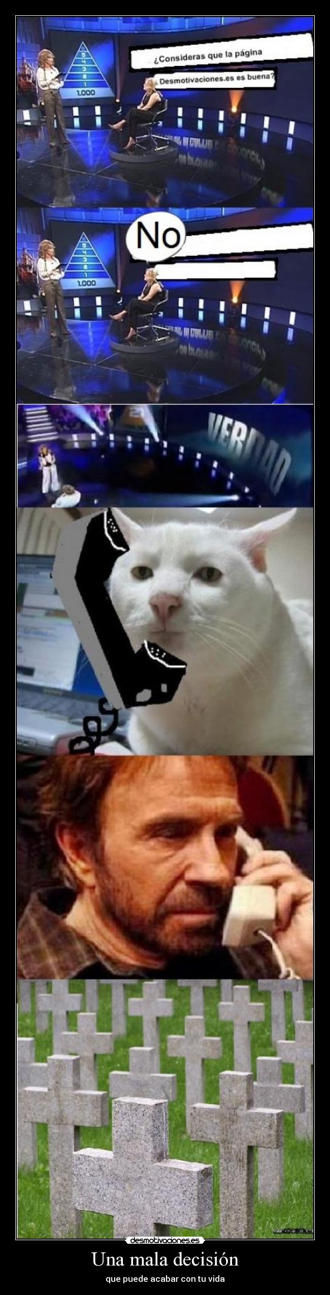 Una mala decisión - que puede acabar con tu vida