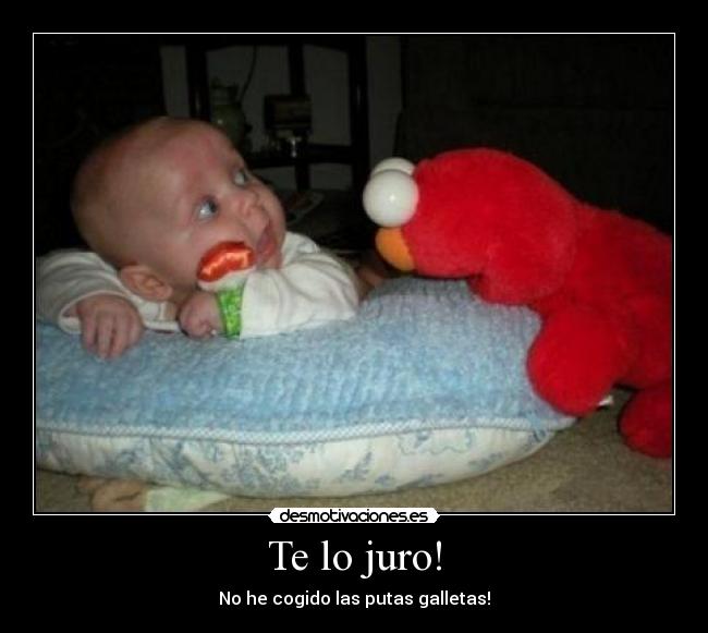 Te lo juro! - No he cogido las putas galletas!