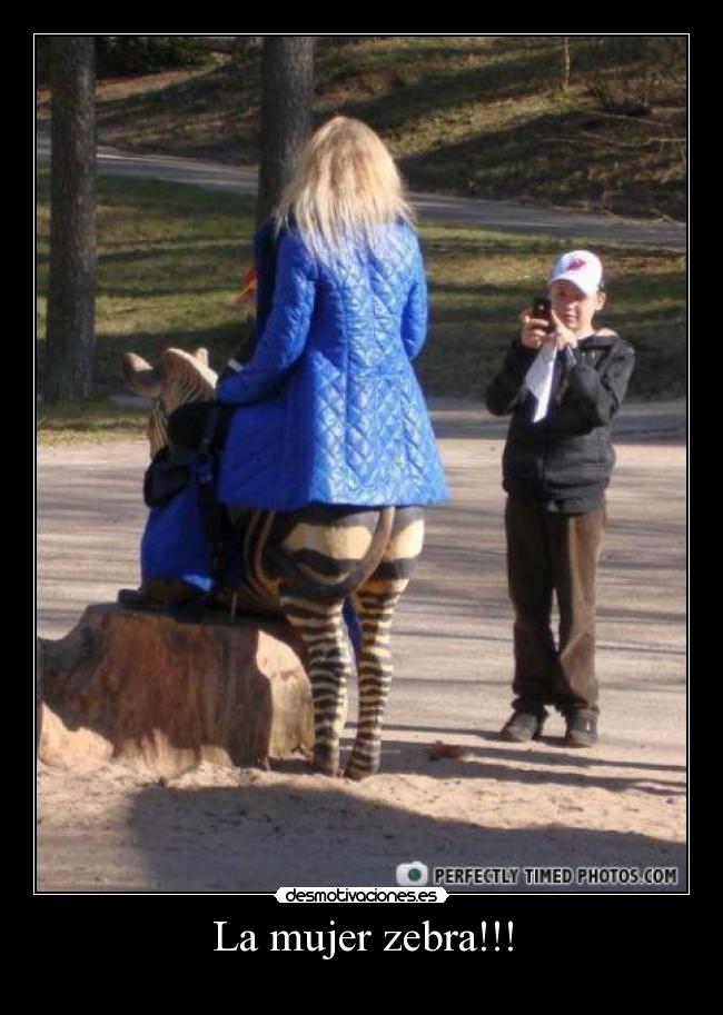 La mujer zebra!!! - 