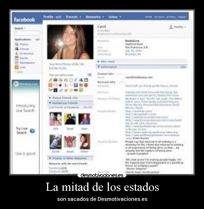 La mitad de los estados - 