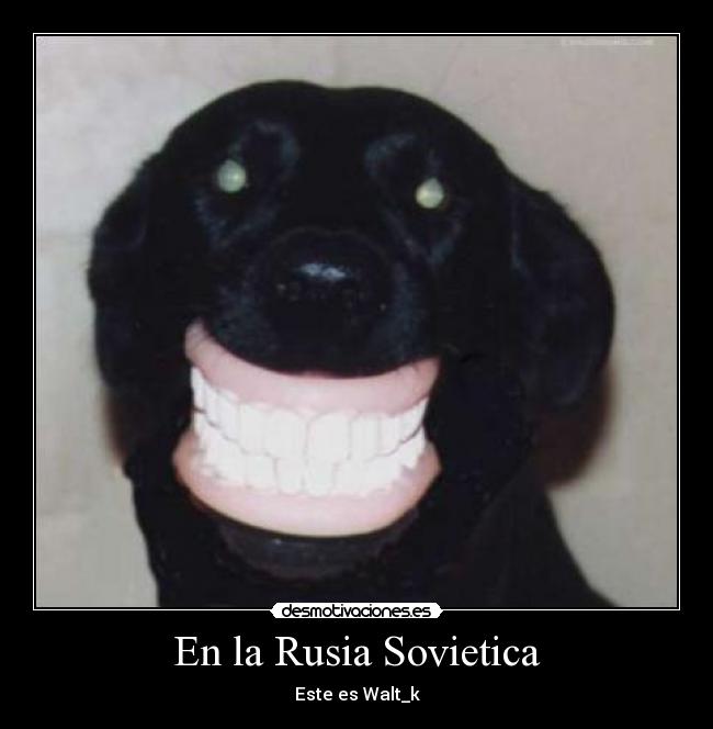En la Rusia Sovietica - Este es Walt_k